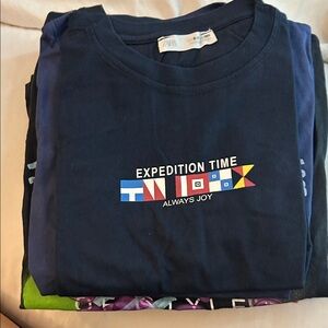 Zara Black Expedition Graphic Tee